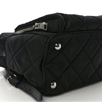 Prada Nylon Tessuto Impuntu Quilted Backpack Black 7 of 8
