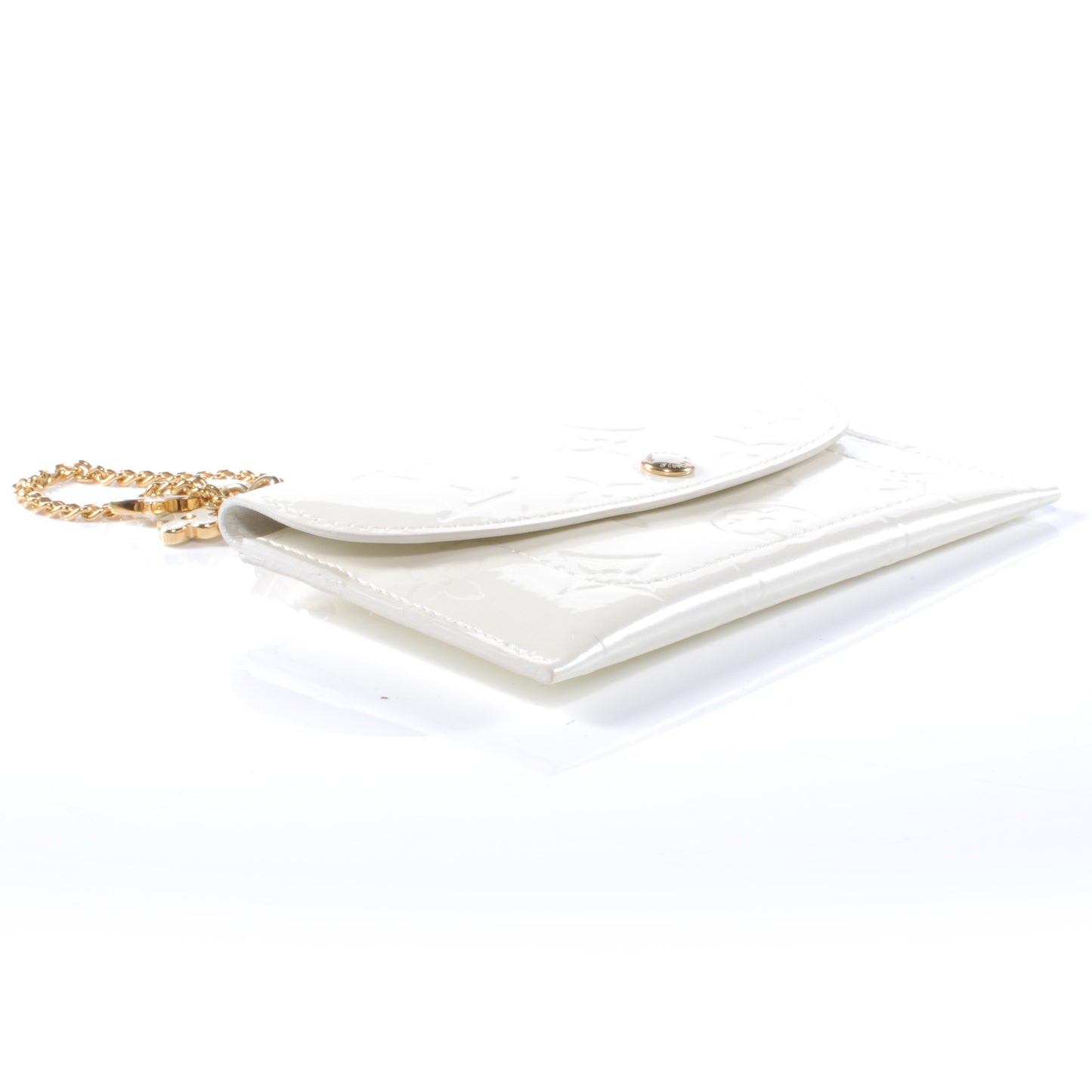Vernis Envelope Flat Pouch Perle