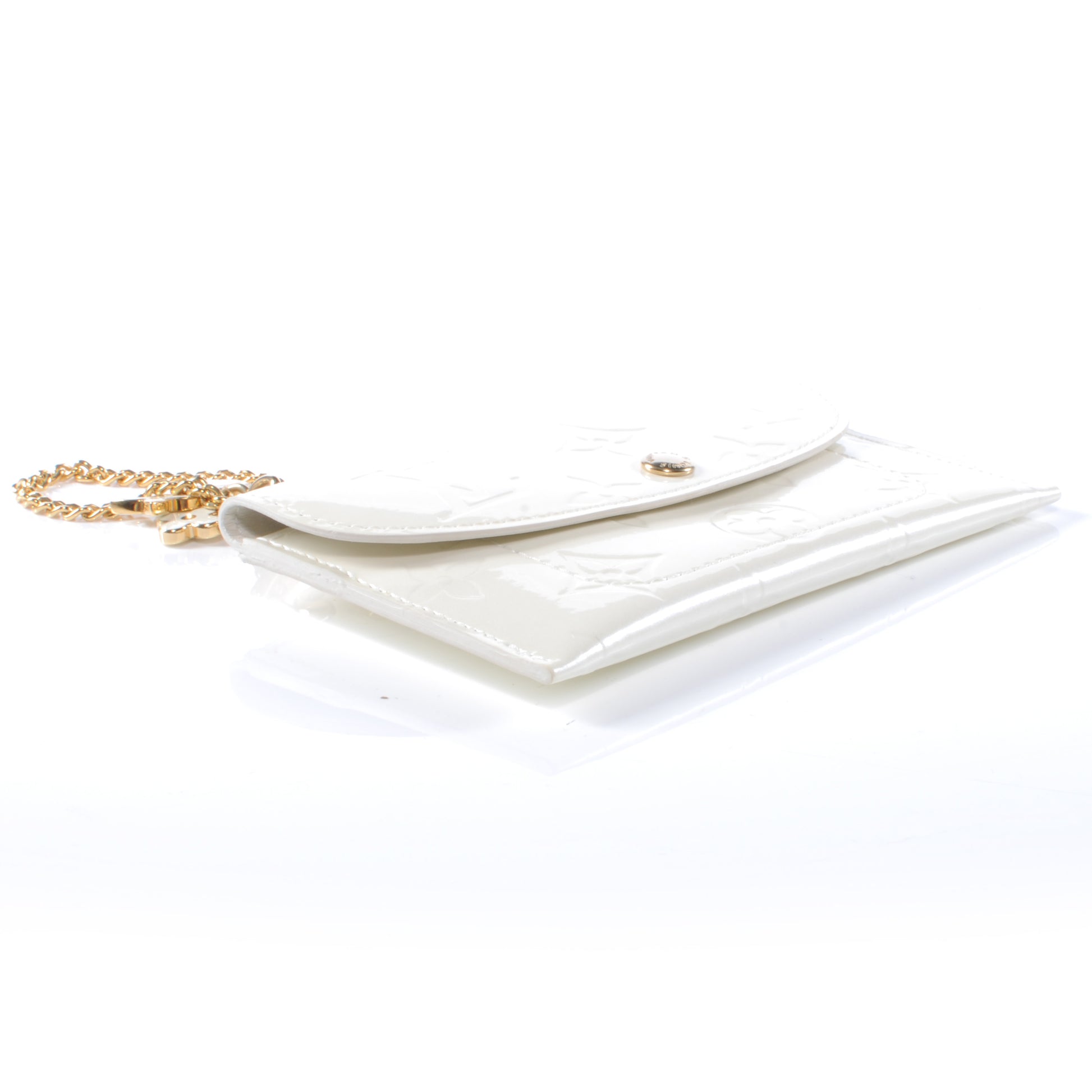 Louis Vuitton Vernis Envelope Flat Pouch Perle 3 of 7