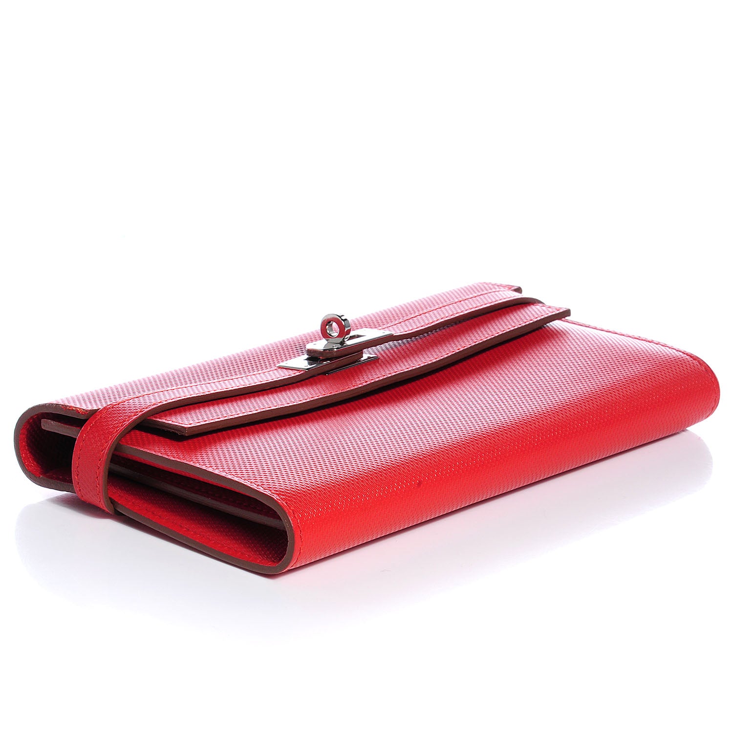 Hermes Grain d'H Kelly Longue Wallet Sanguine 4 of 9