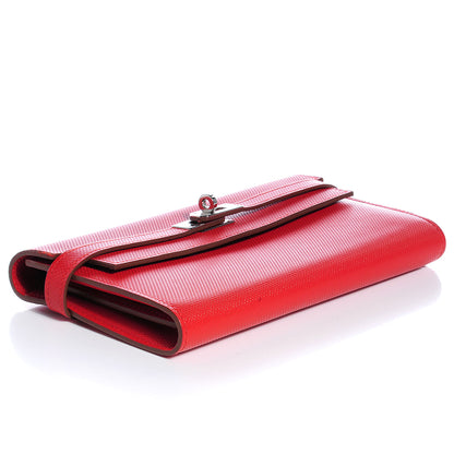 Hermes Grain d'H Kelly Longue Wallet Sanguine 4 of 9