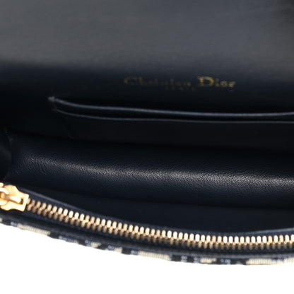 Christian Dior Oblique Saddle Belt Bag Blue 4 of 12