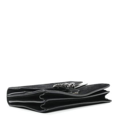 Gucci Suede Medium Dionysus Shoulder Bag Black 4 of 17