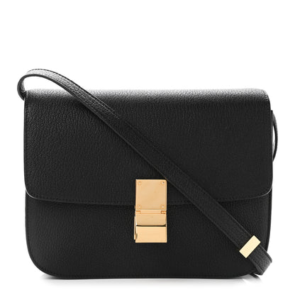 Celine Goatskin Medium Classic Box Flap Bag Black 1 of 11