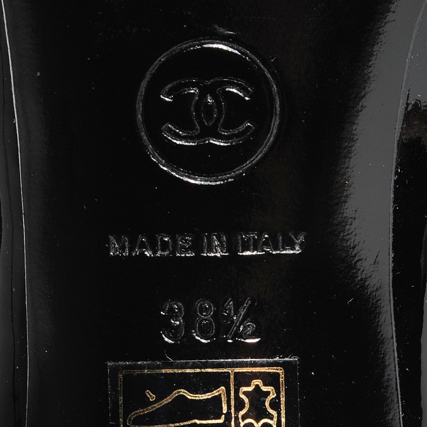 Patent Cap Toe Pumps 38.5 Black