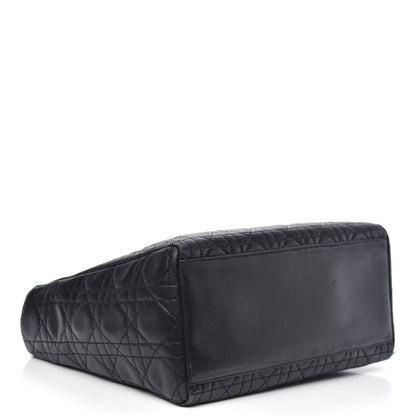 Christian Dior Lambskin Cannage Medium Lady Dior Black 4 of 13