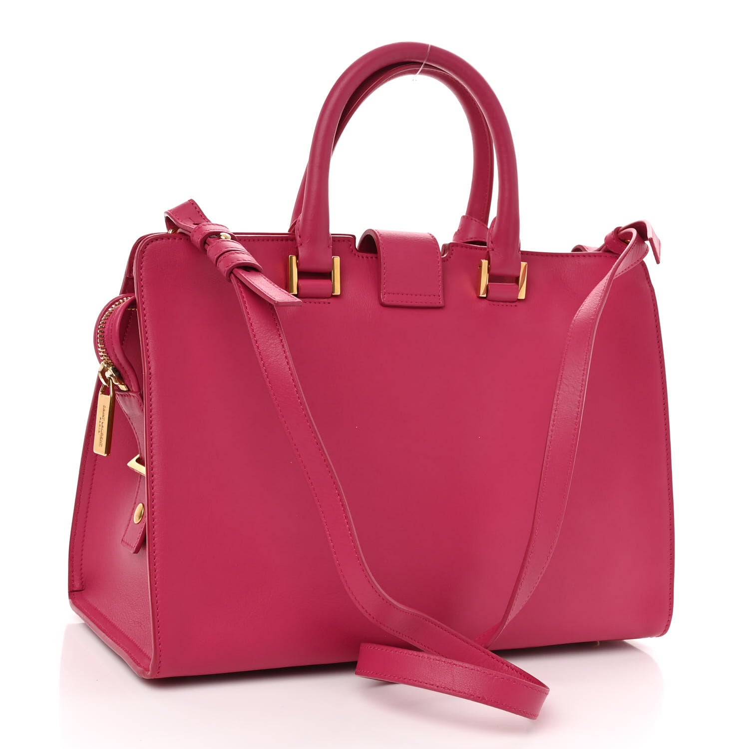 Saint Laurent Calfskin Small Classic Y Cabas Fuchsia 3 of 9