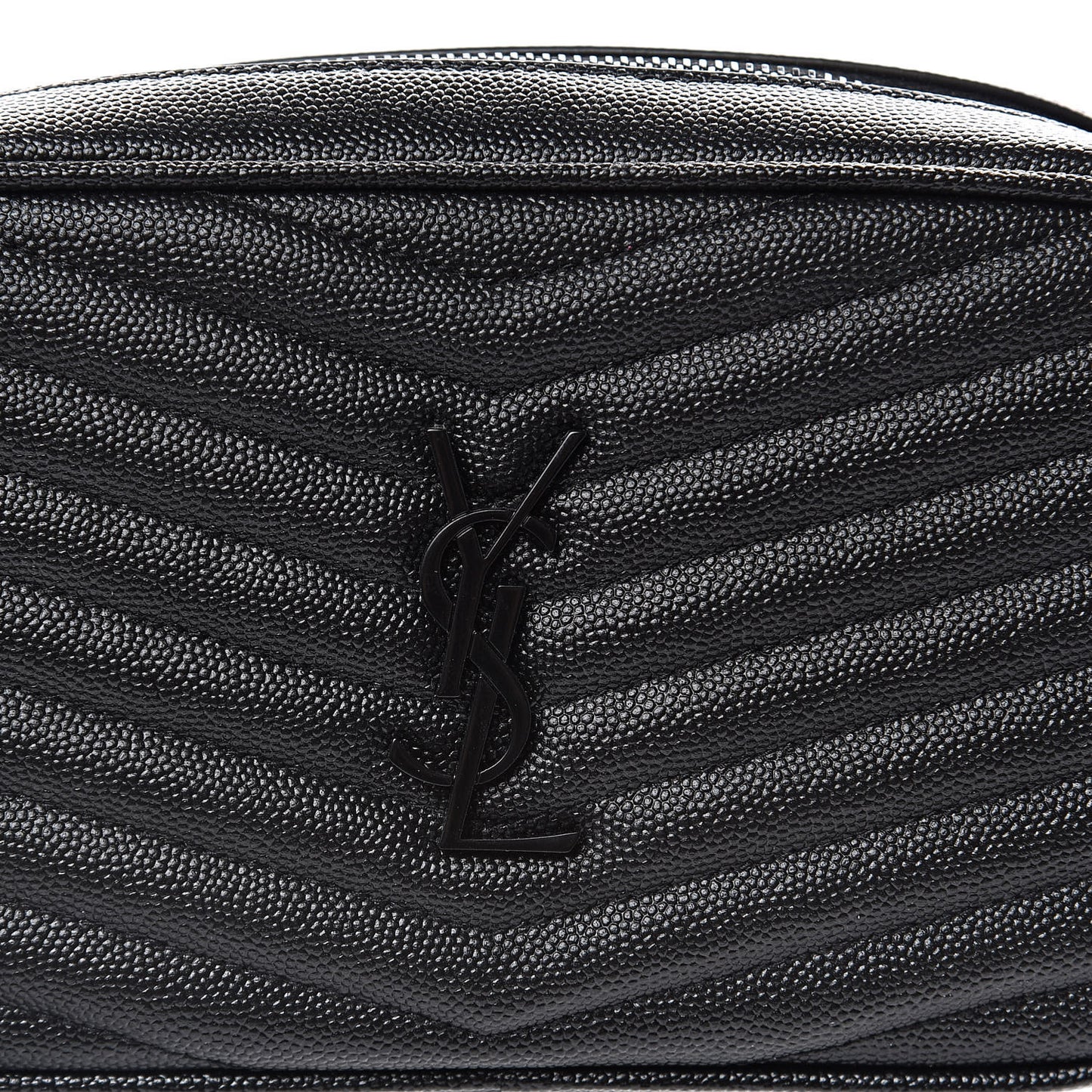 Grain De Poudre Matelasse Monogram Mini Lou Camera Bag Black