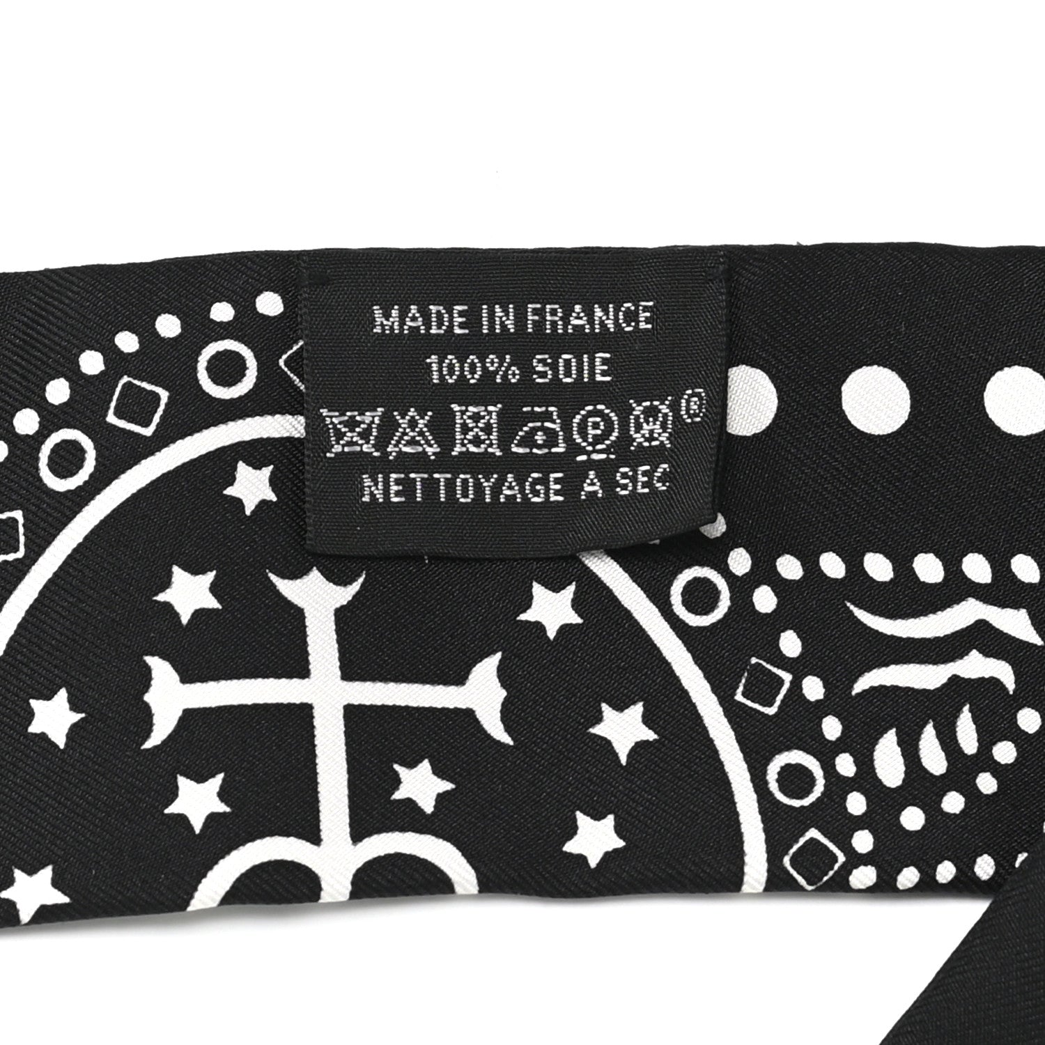 Hermes Silk Entre Ciel Et Mer Twilly Black White 4 of 4