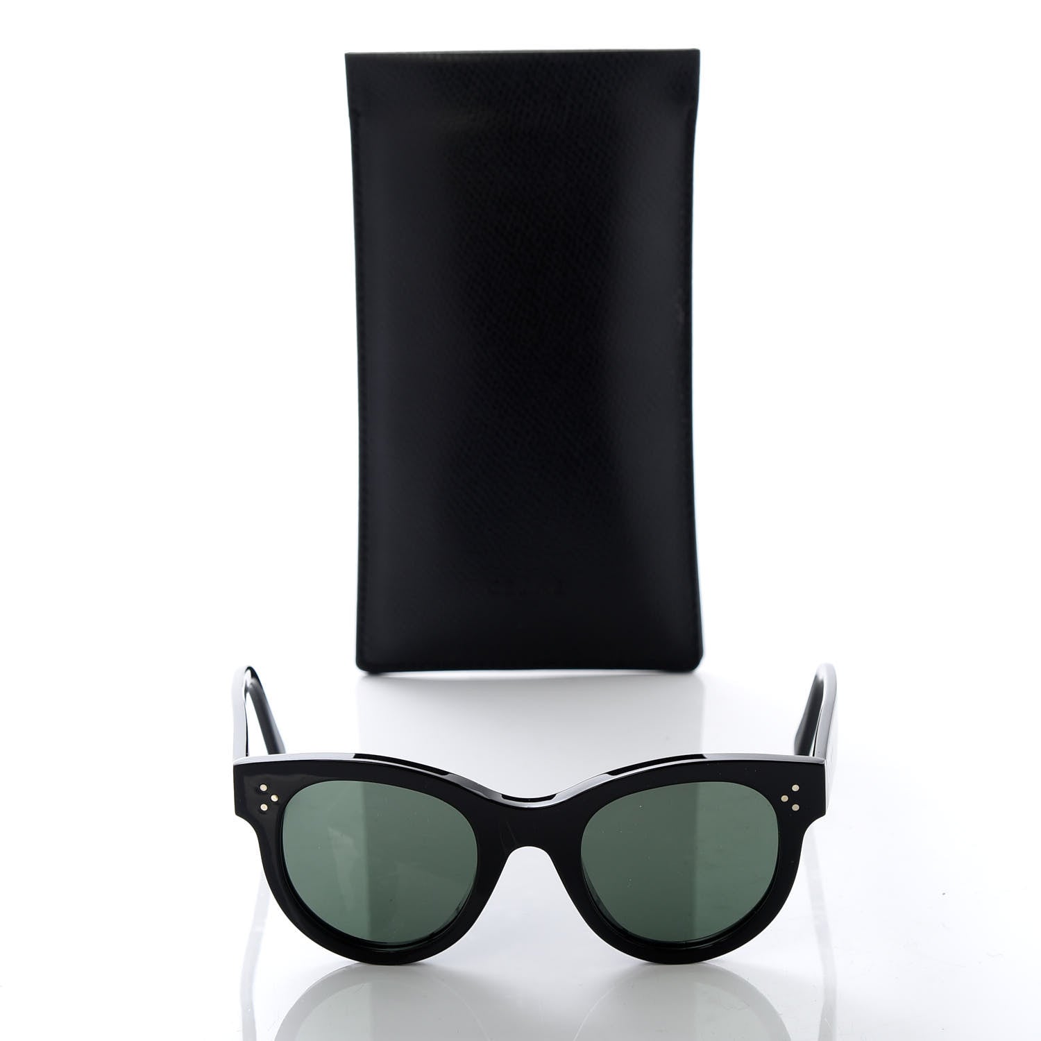 Celine Acetate Studded Mineral Round Sunglasses CL40031 Black 7 of 7