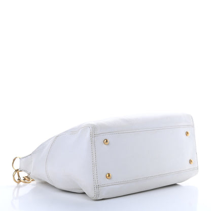 Chanel Calfskin CC Hobo White 4 of 15