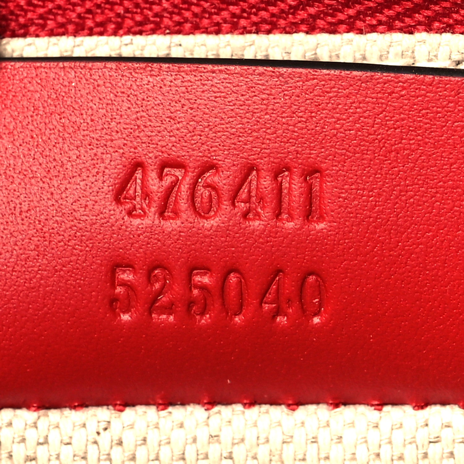 Gucci Calfskin GG Supreme Monogram Embroidered Rainbow Love Zip Pouch Red 7 of 11