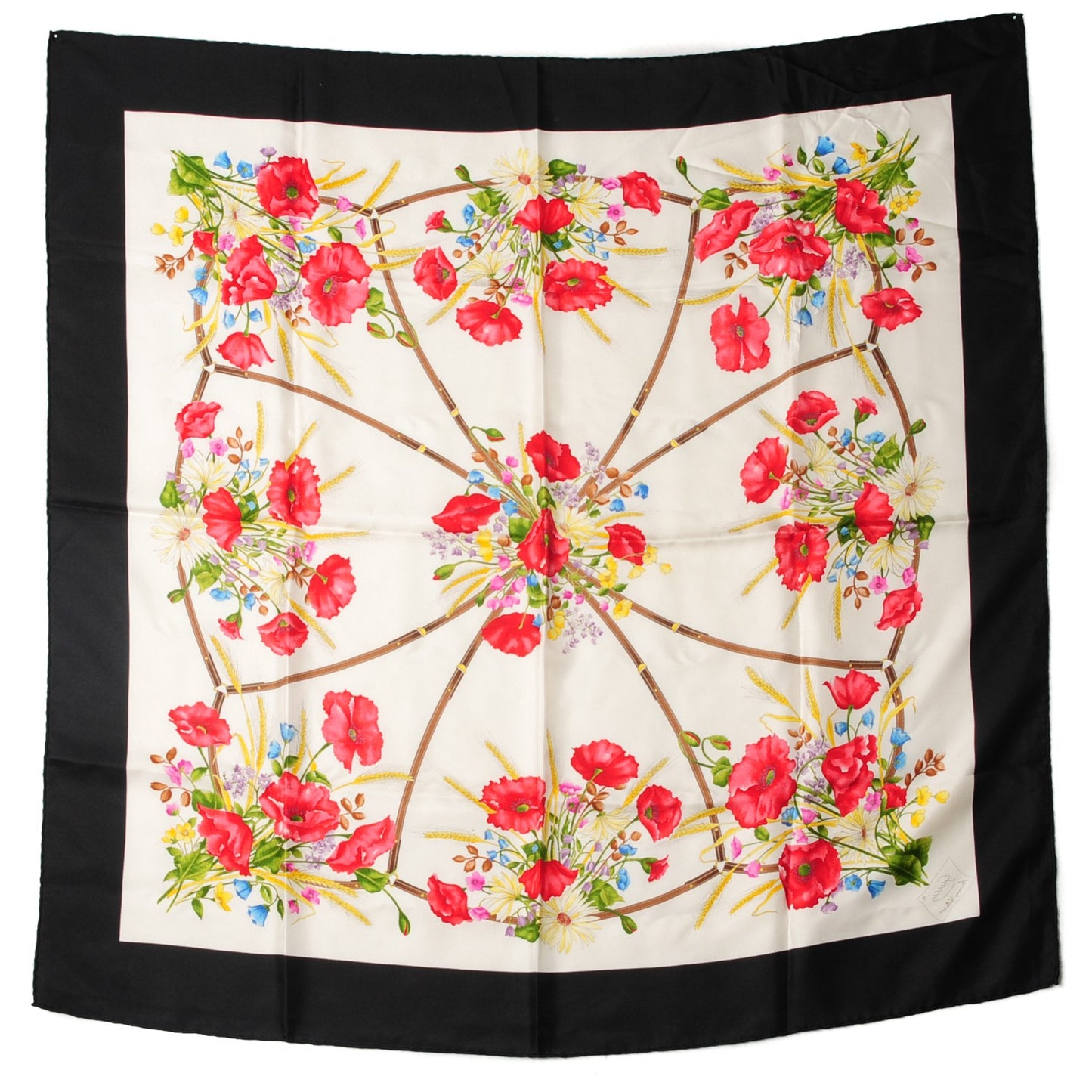 Silk Floral Scarf