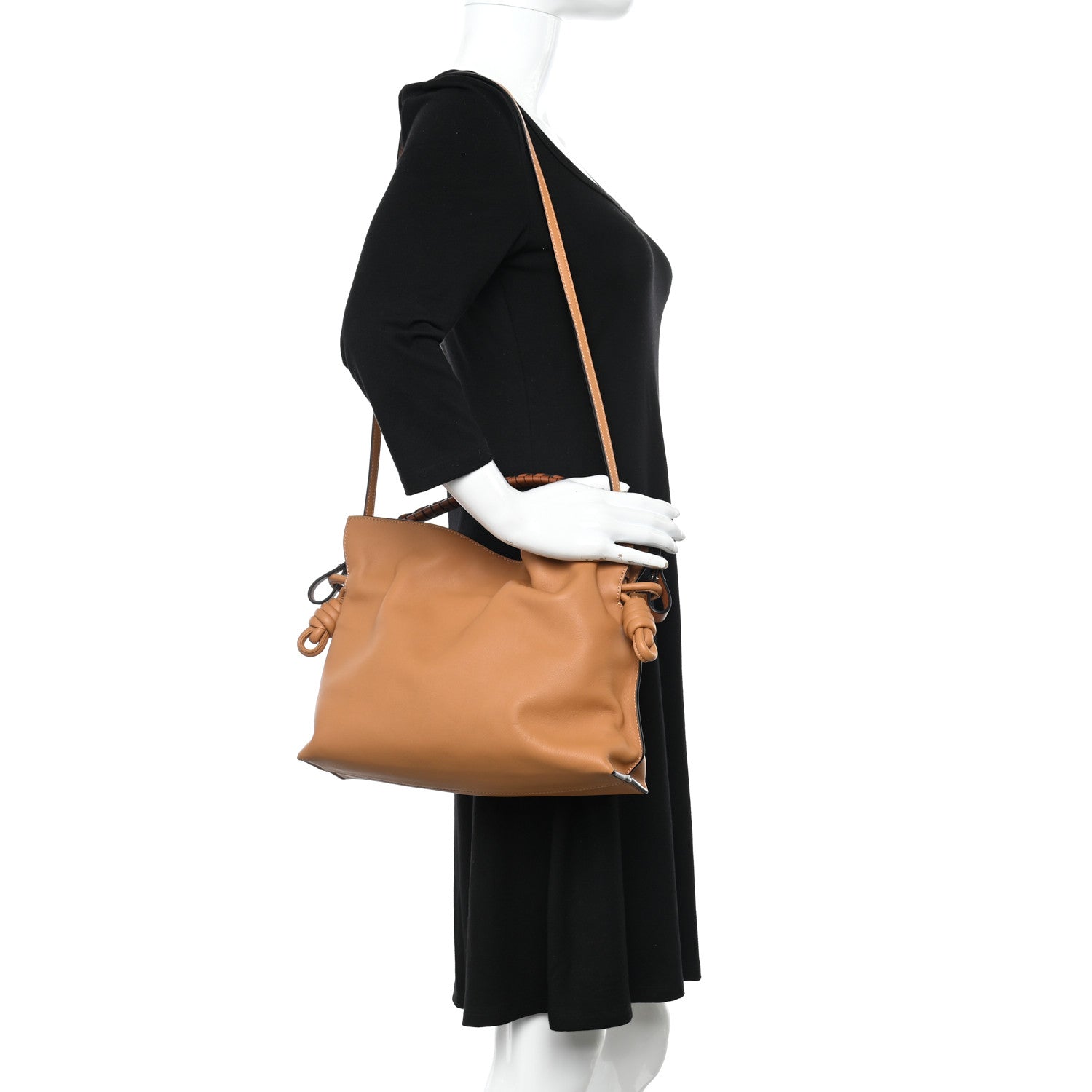 Loewe Nappa Flamenco Knot Clutch Warm Desert 2 of 10
