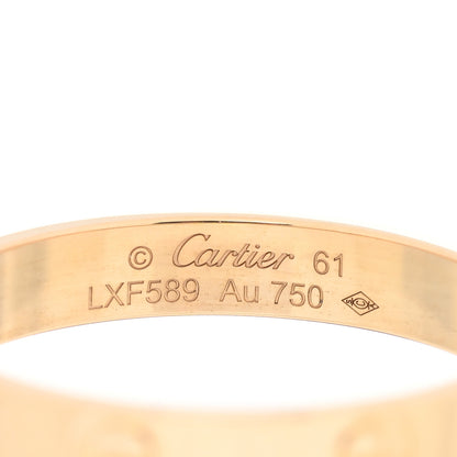 Cartier 18K Yellow Gold 3.5mm LOVE Wedding Band Ring 61 9.5 4 of 5