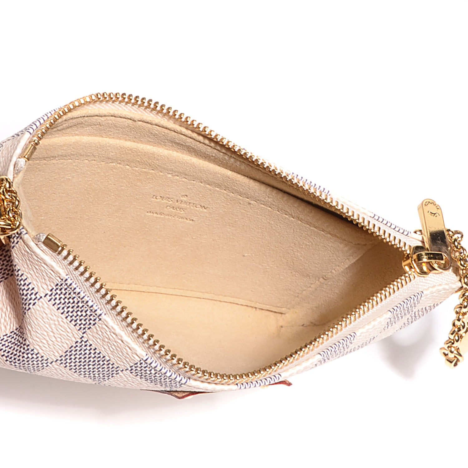 Louis Vuitton Damier Azur Pochette Milla MM 7 of 9