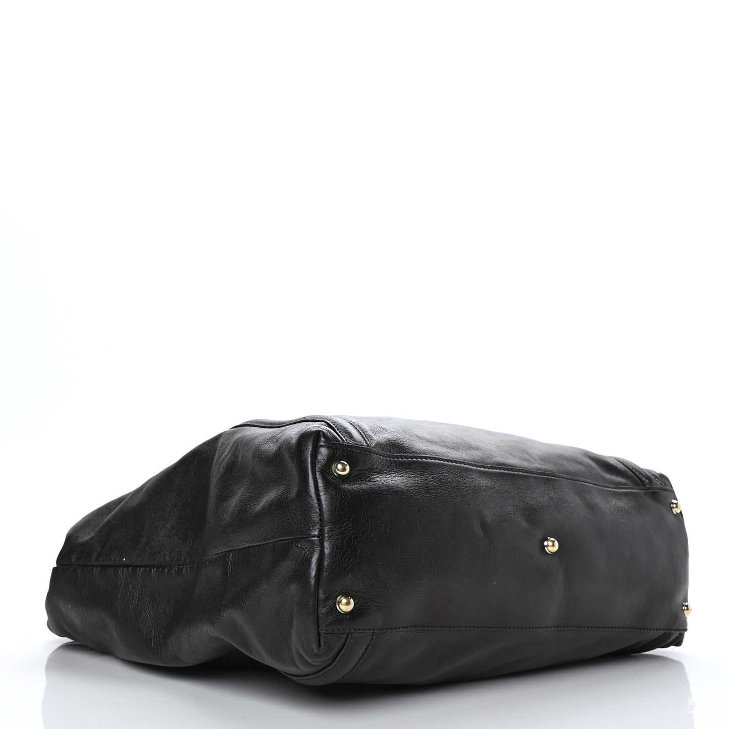 Calfskin Large Britt Shoulder Bag Black