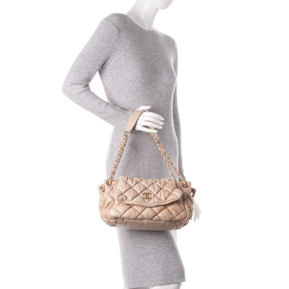 Chanel Lambskin Bubble Quilt Accordion Flap Beige 2 of 7