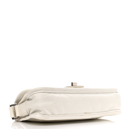 Chanel Calfskin Mademoiselle Flap Shoulder Bag White 4 of 15