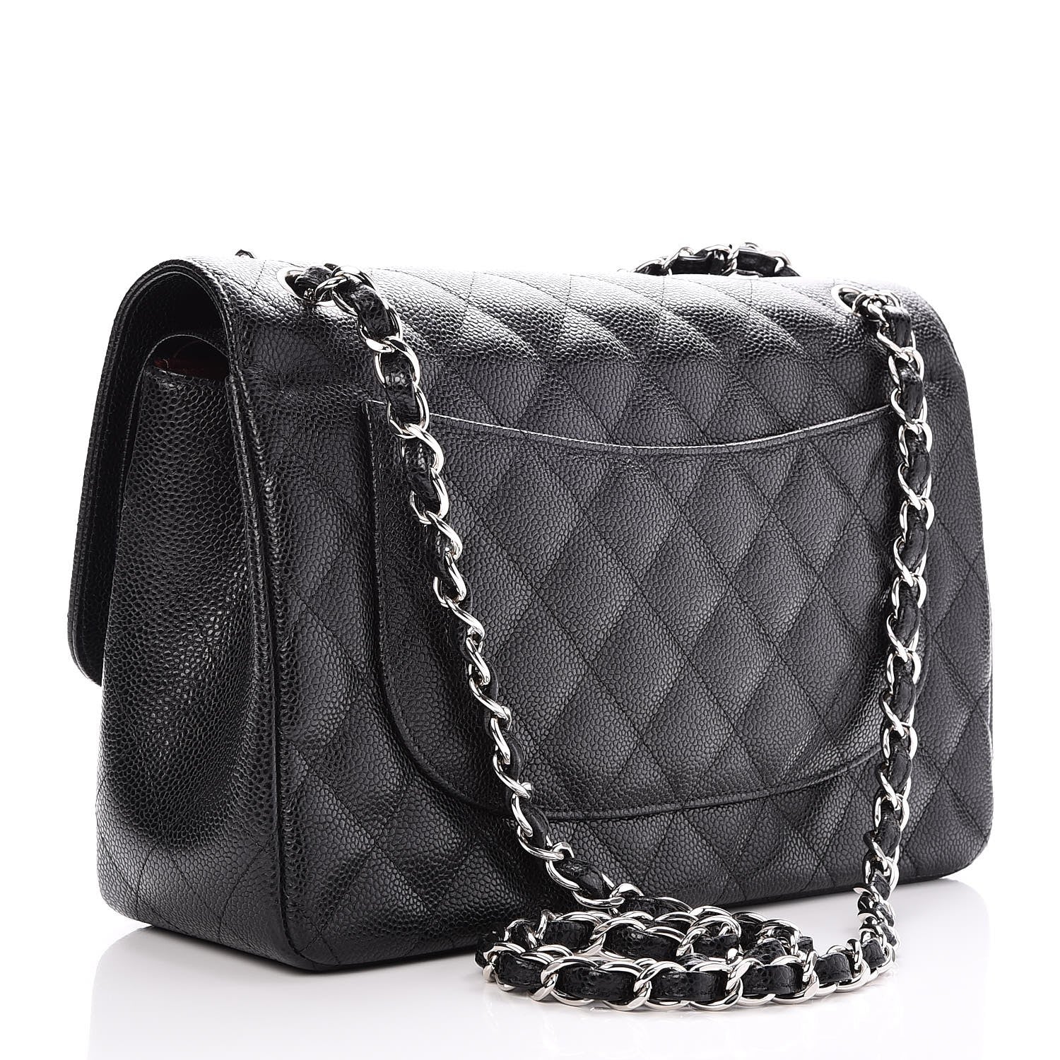 Chanel Caviar Quilted Jumbo Double Flap Black 4 of 9