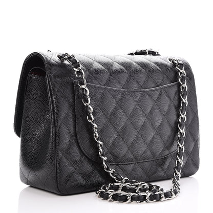 Chanel Caviar Quilted Jumbo Double Flap Black 4 of 9