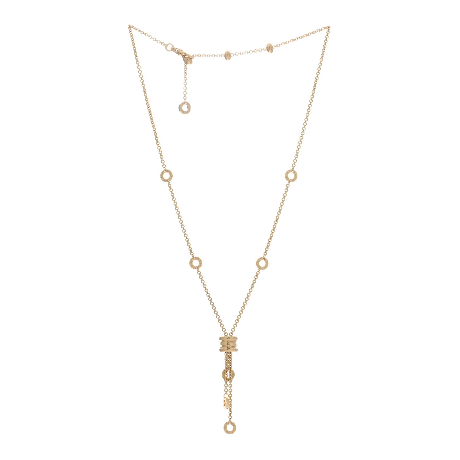 Bulgari 18K Yellow Gold B.Zero1 Lavalier Necklace 3 of 4
