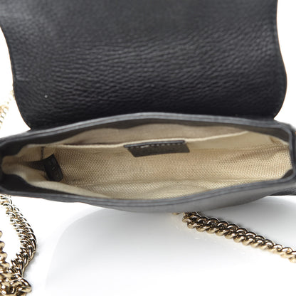 Gucci Pebbled Calfskin Small Soho Flap Crossbody Black 5 of 10