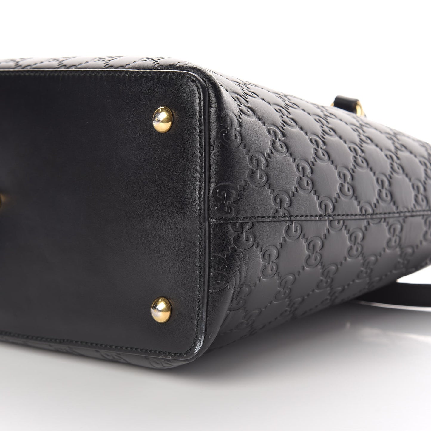 Guccissima Linea A Foldover Tote Black