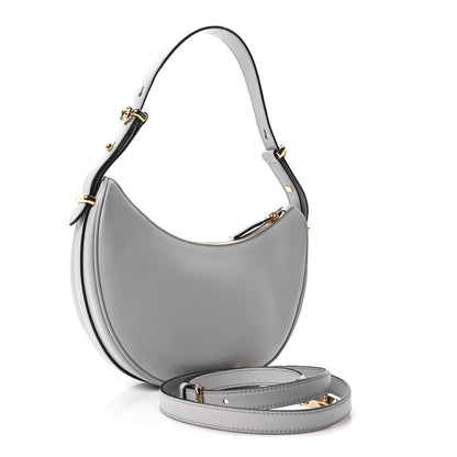 Prada Soft Calfskin Arque Shoulder Bag Granito 3 of 10
