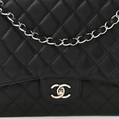 Chanel Caviar Quilted Maxi Single Flap Black 9 of 11