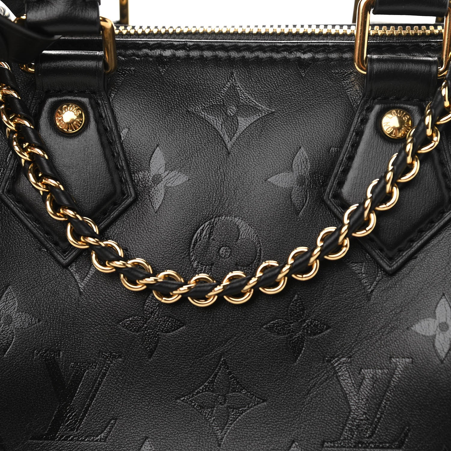 Louis Vuitton Monogram Ink Speedy BB Black 5 of 9