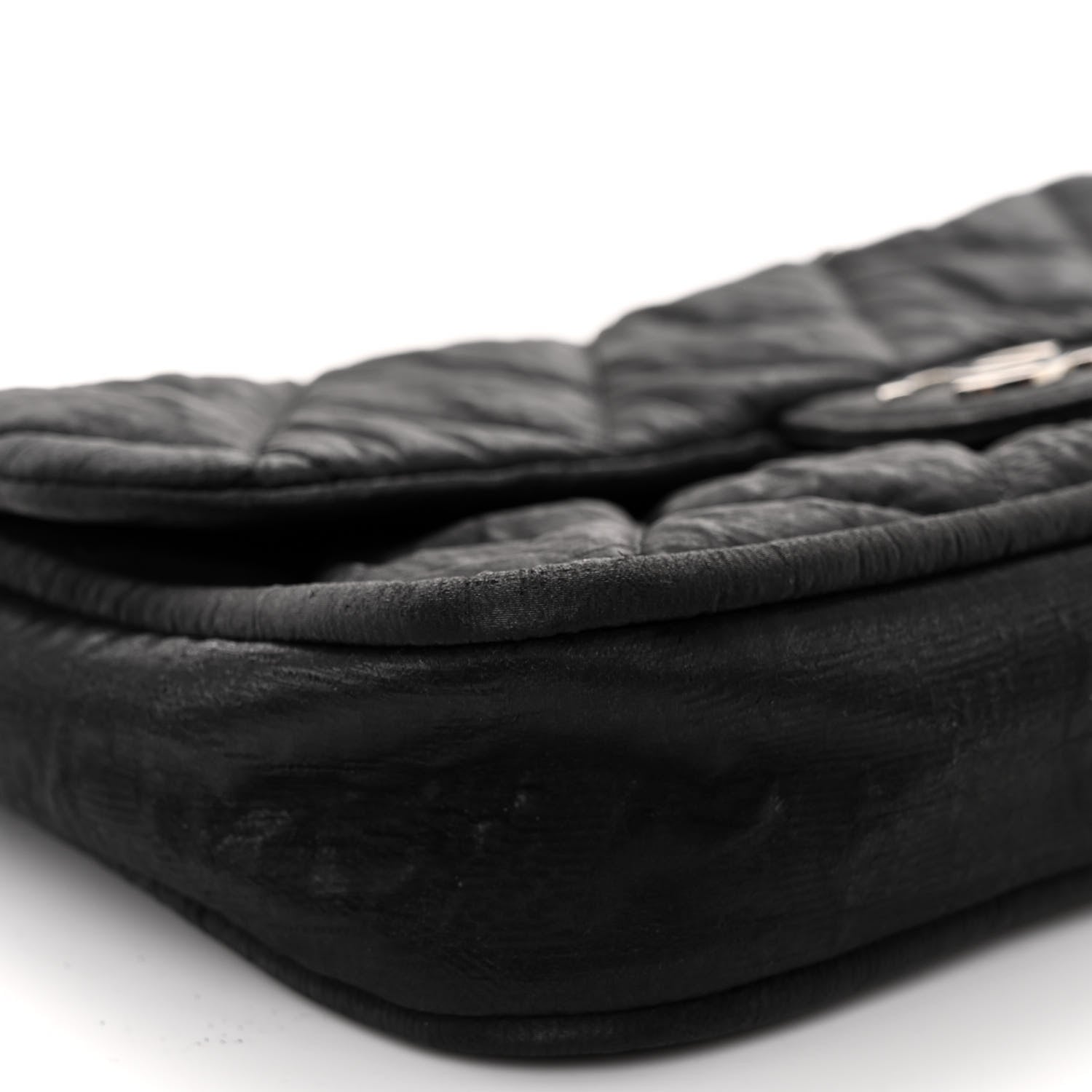 Chanel Coated Canvas Quilted Le Marais Flap Black 8 of 9