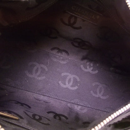 Chanel Patent Perforated Camelia Hobo Black 7 of 12