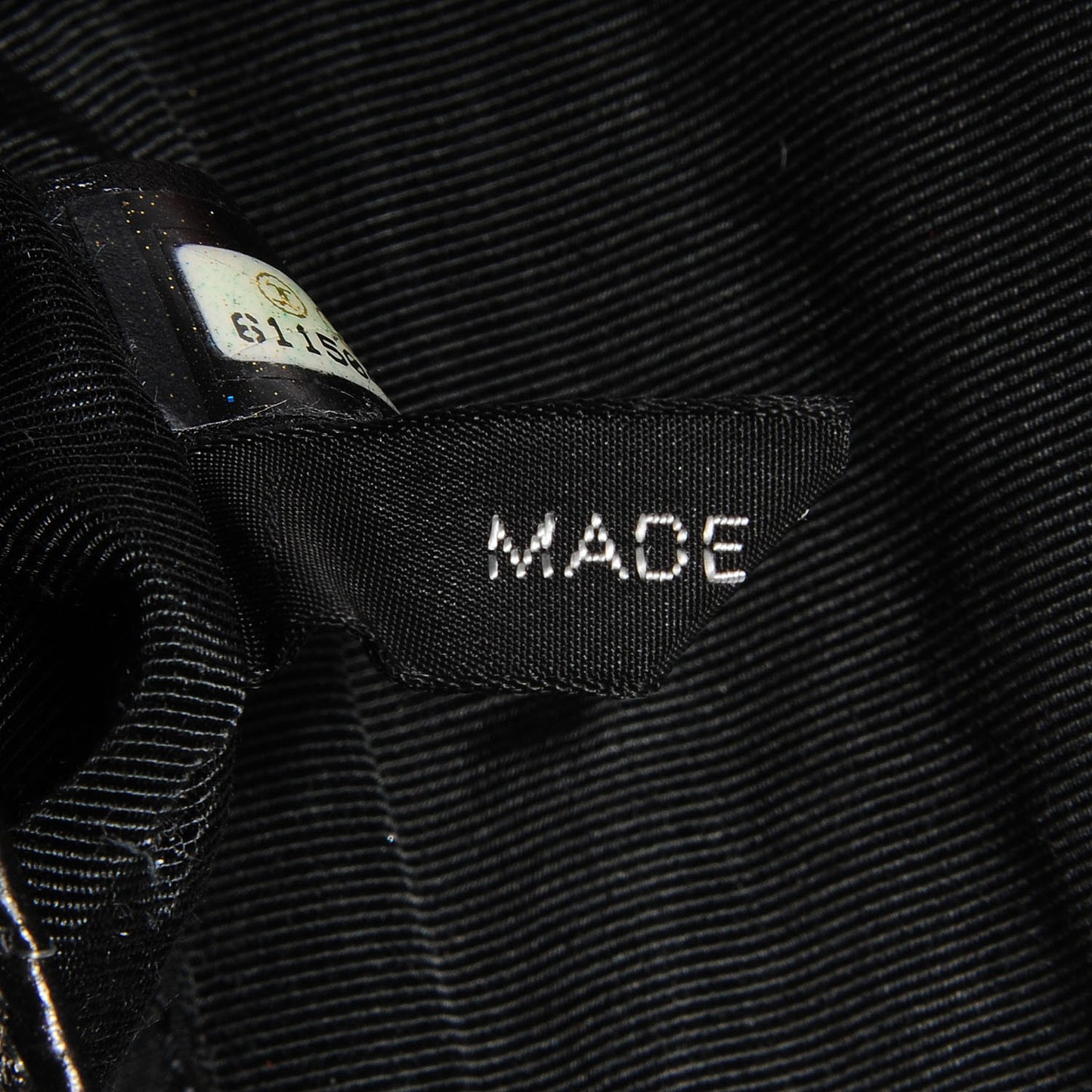 Lambskin Square Stitched Micro Flap Black