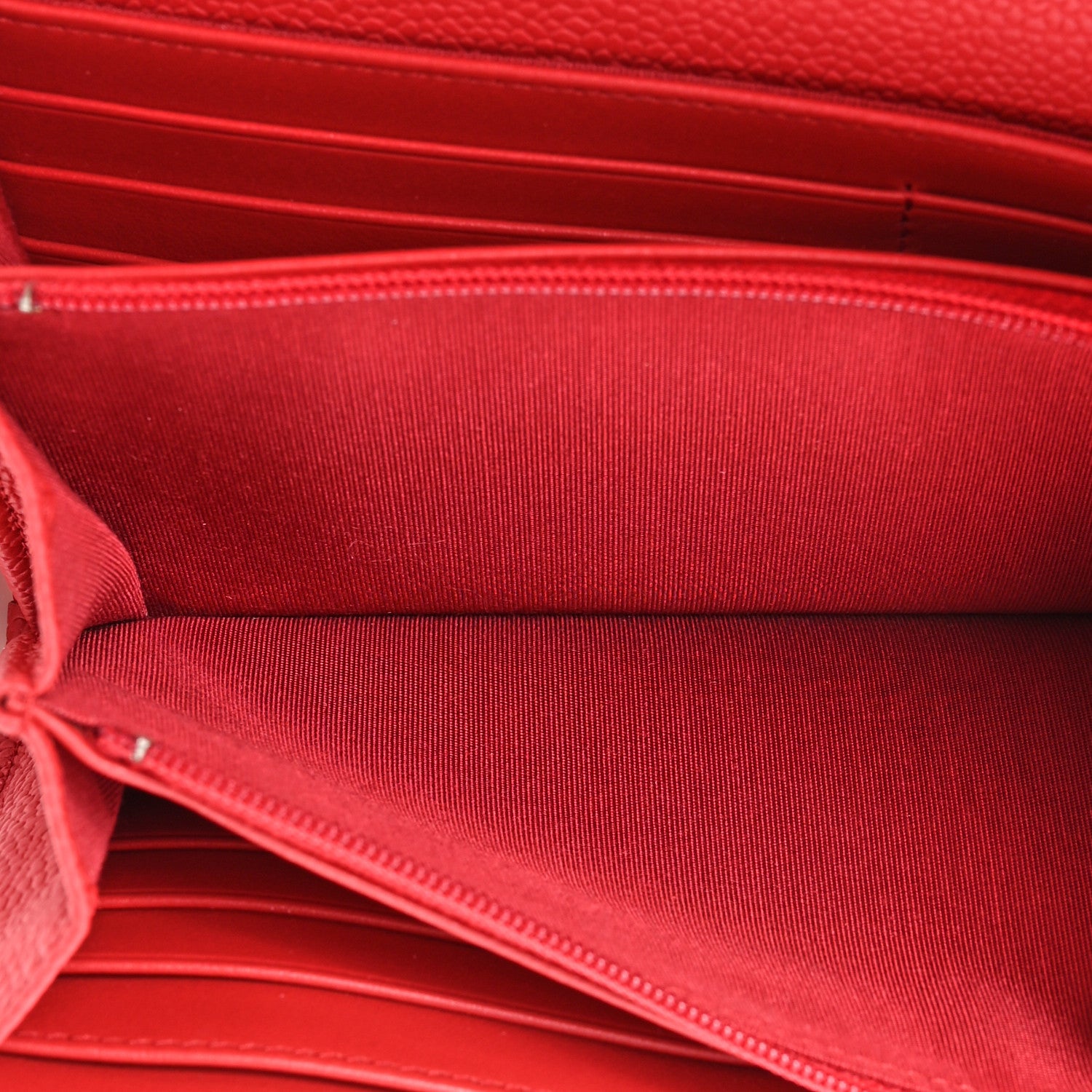 Chanel Caviar Quilted Large Boy Gusset Flap Wallet Red 6 of 17