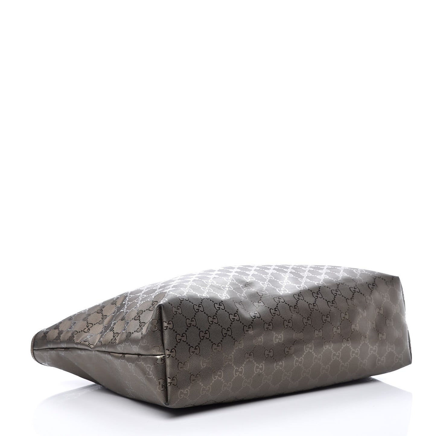 Imprime Monogram Medium Zippered Shopping Tote Pewter