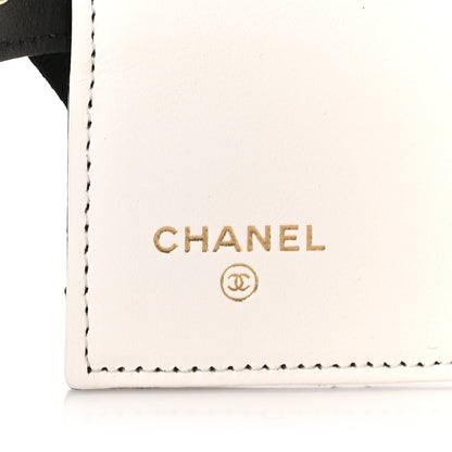 Chanel Lambskin Quilted Book Card Holder Black 6 of 10