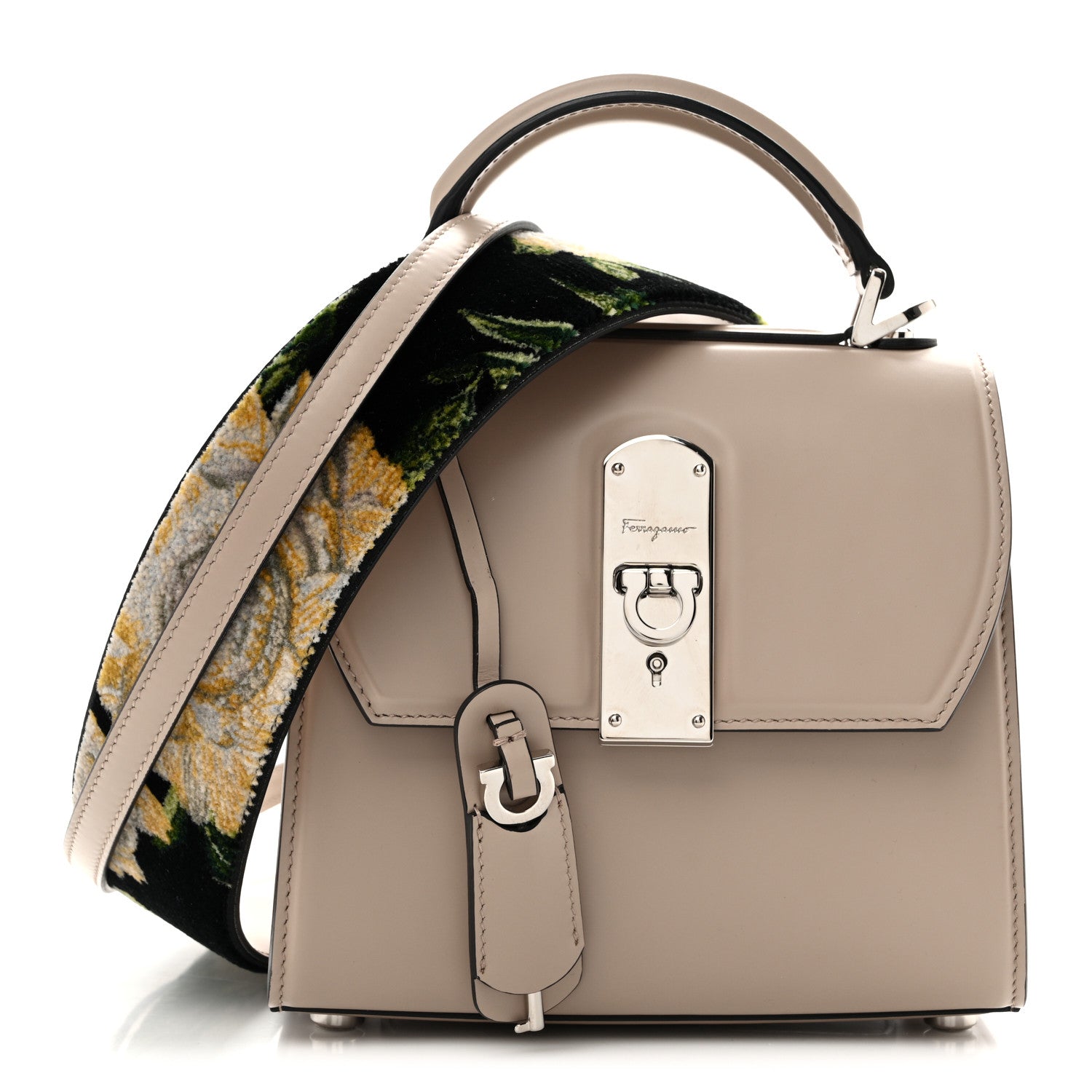 Salvatore Ferragamo Smooth Calfskin Mini Boxyz Grey 1 of 13