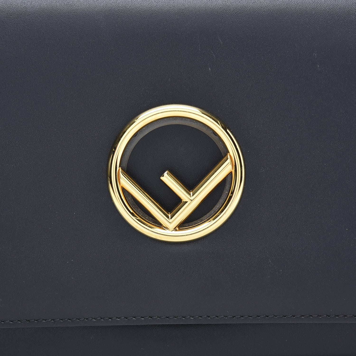 Fendi Vitello Liberty Lucido F is Fendi Wallet on Chain Black 11 of 11