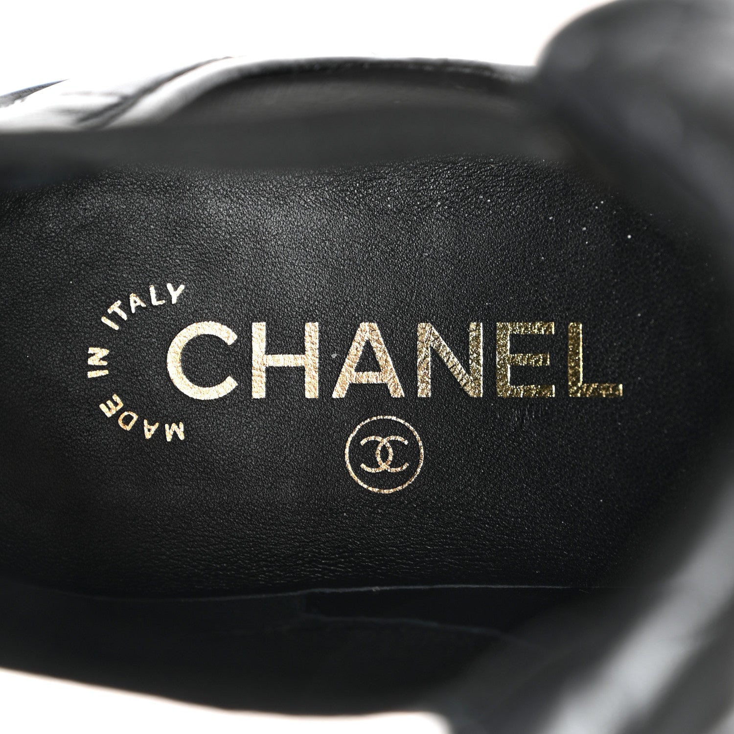 Chanel Lambskin Quilted Cap Toe CC Turnlock Booties 40 Black 7 of 9