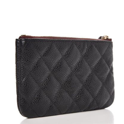 Chanel Caviar Quilted Small Cosmetic Case Black 3 of 8
