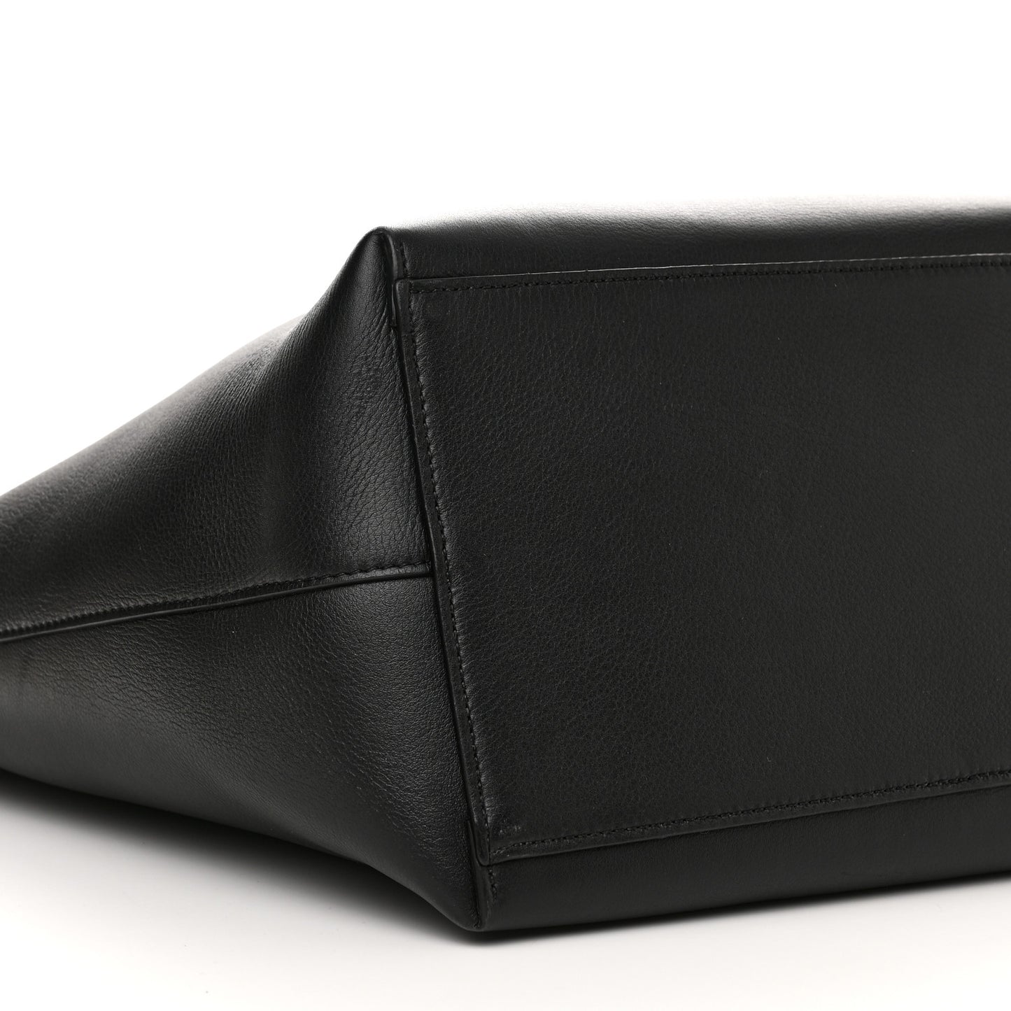 Calfskin Anagram Tote Black