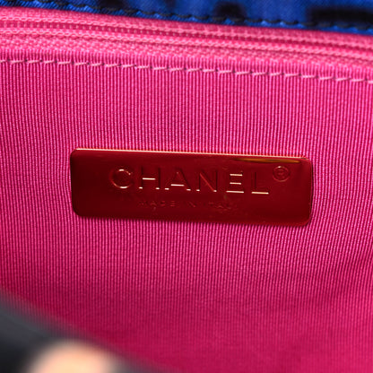 Chanel Fabric Printed Medium Chanel 19 Flap Black Multicolor 6 of 10