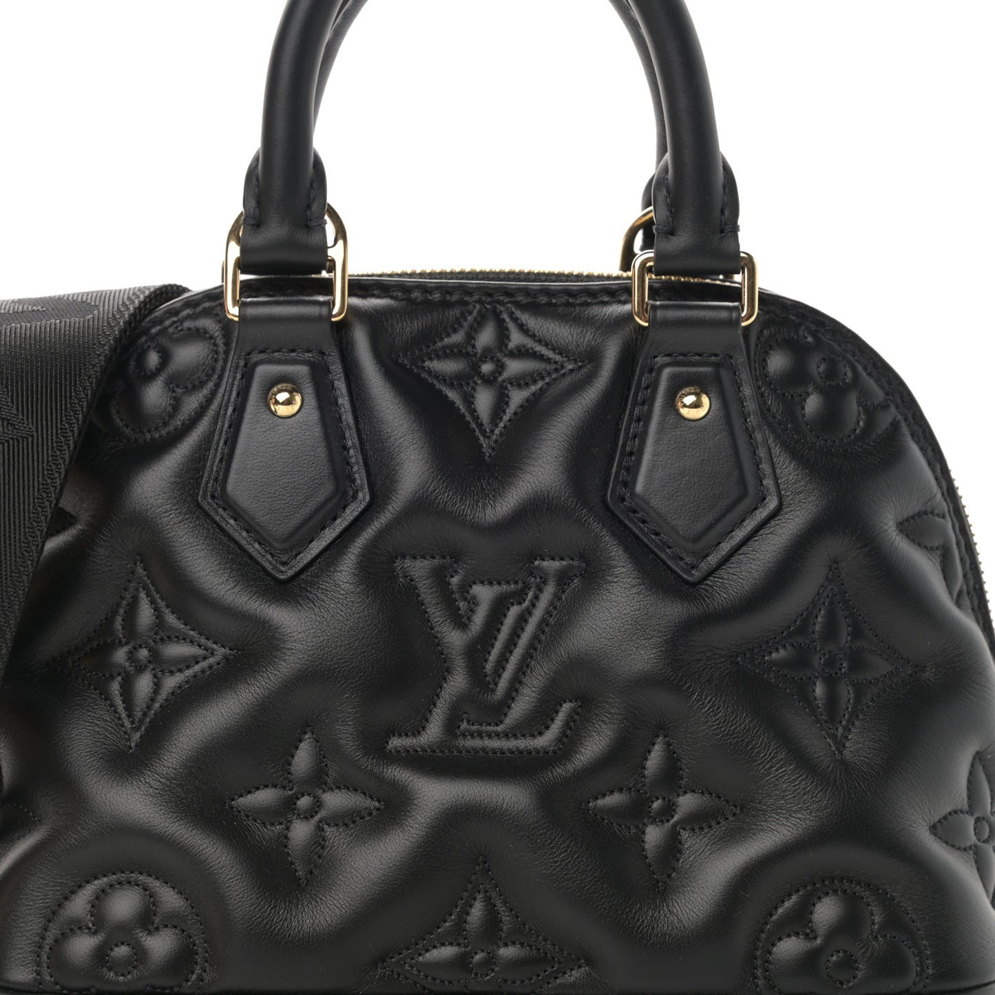 Calfskin Bubblegram Alma BB Black