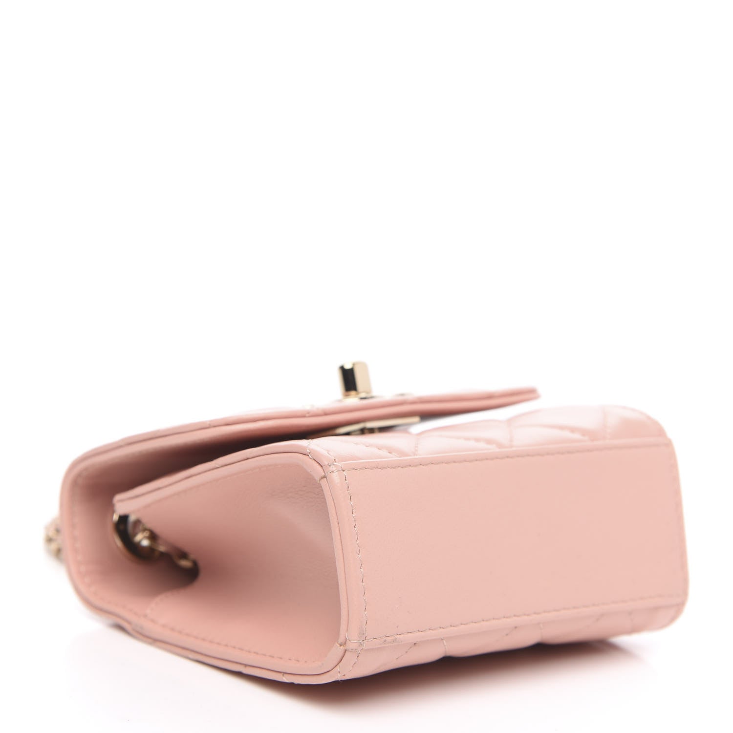 Chanel Lambskin Quilted Mini Trendy CC Clutch With Chain Light Pink 4 of 11