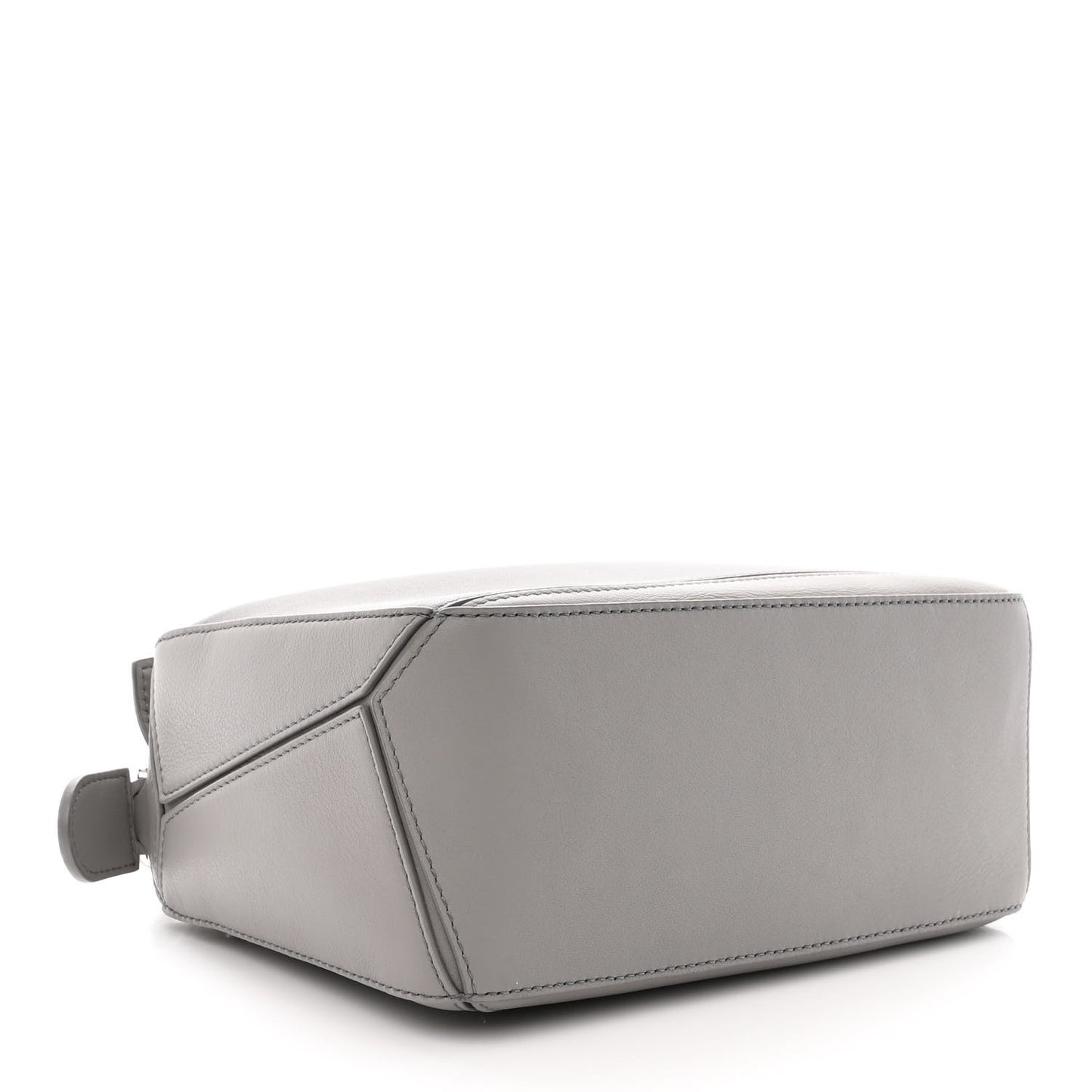 Calfskin Small Puzzle Bag Pearl Grey