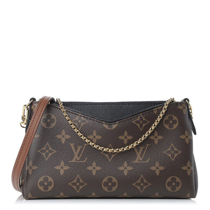 Louis Vuitton Monogram Pallas Clutch Black 1 of 10