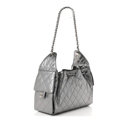 Chanel Metallic Caviar Quilted Small Chanel 25 Handbag Anthracite 3 of 12