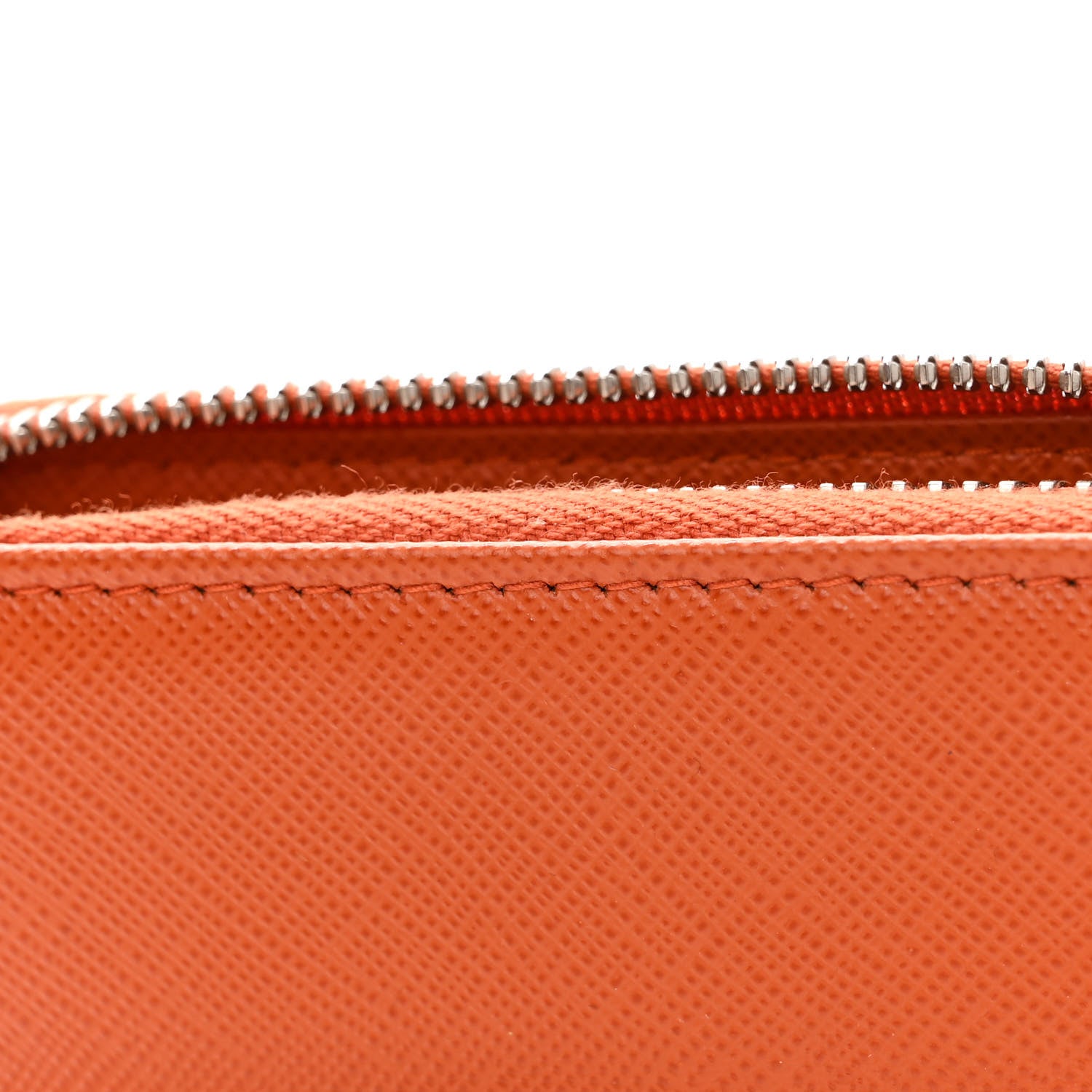 Prada Saffiano Phone Crossbody Pouch Papaya 12 of 14