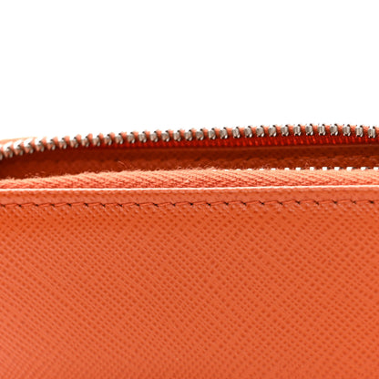 Prada Saffiano Phone Crossbody Pouch Papaya 12 of 14